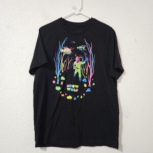 Meow Wolf OG "Holy Diver" Neon Graphic Tee - Santa Fe Original - Size L